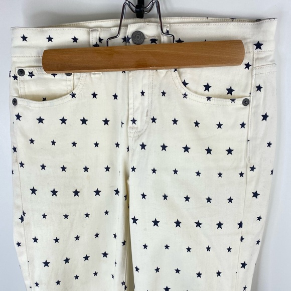 JCREW 8” Rise Toothpick Jeans in Mini Stars - Picture 5 of 12